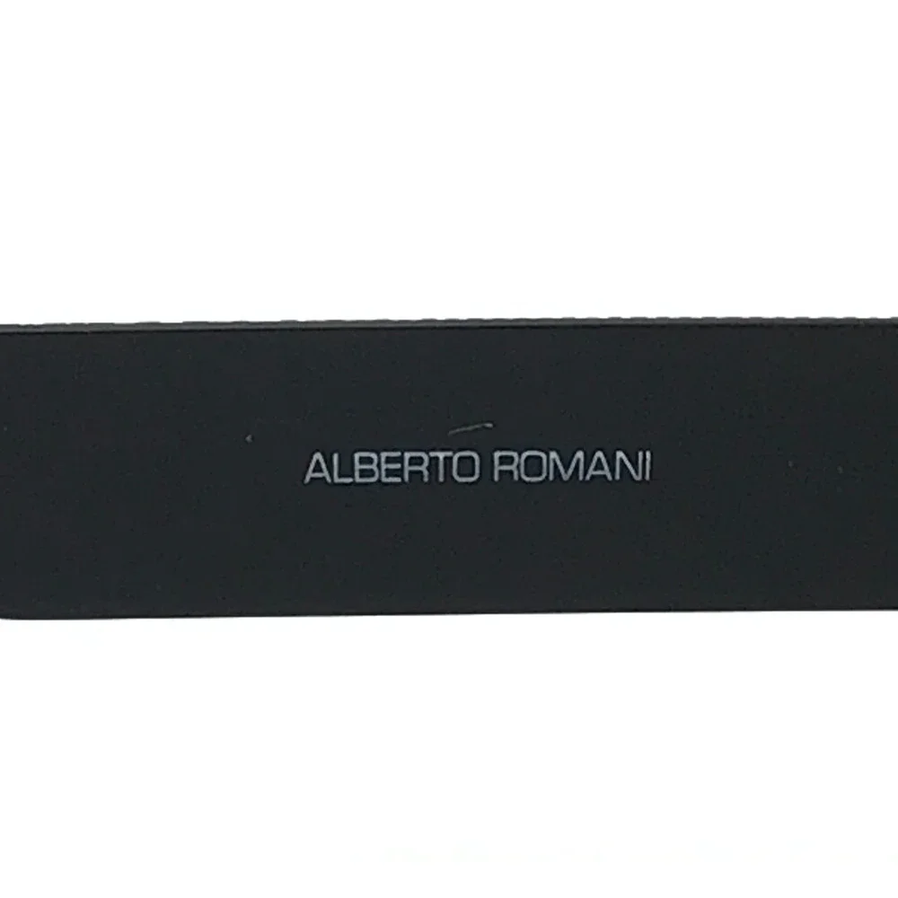 Alberto Romani Eyeglasses Frames AR4001 BK Matte Black Rectangle 53-18-140